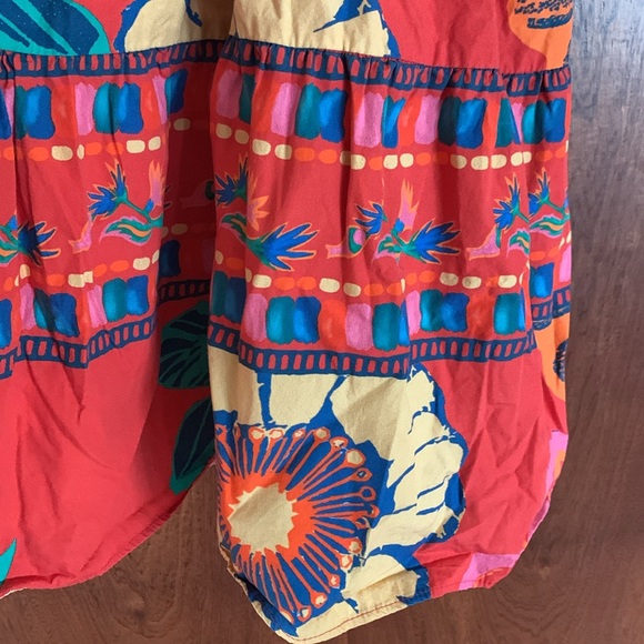 NEW MAUDE VIVANTE aria dress red floral abstract - Picture 8 of 11